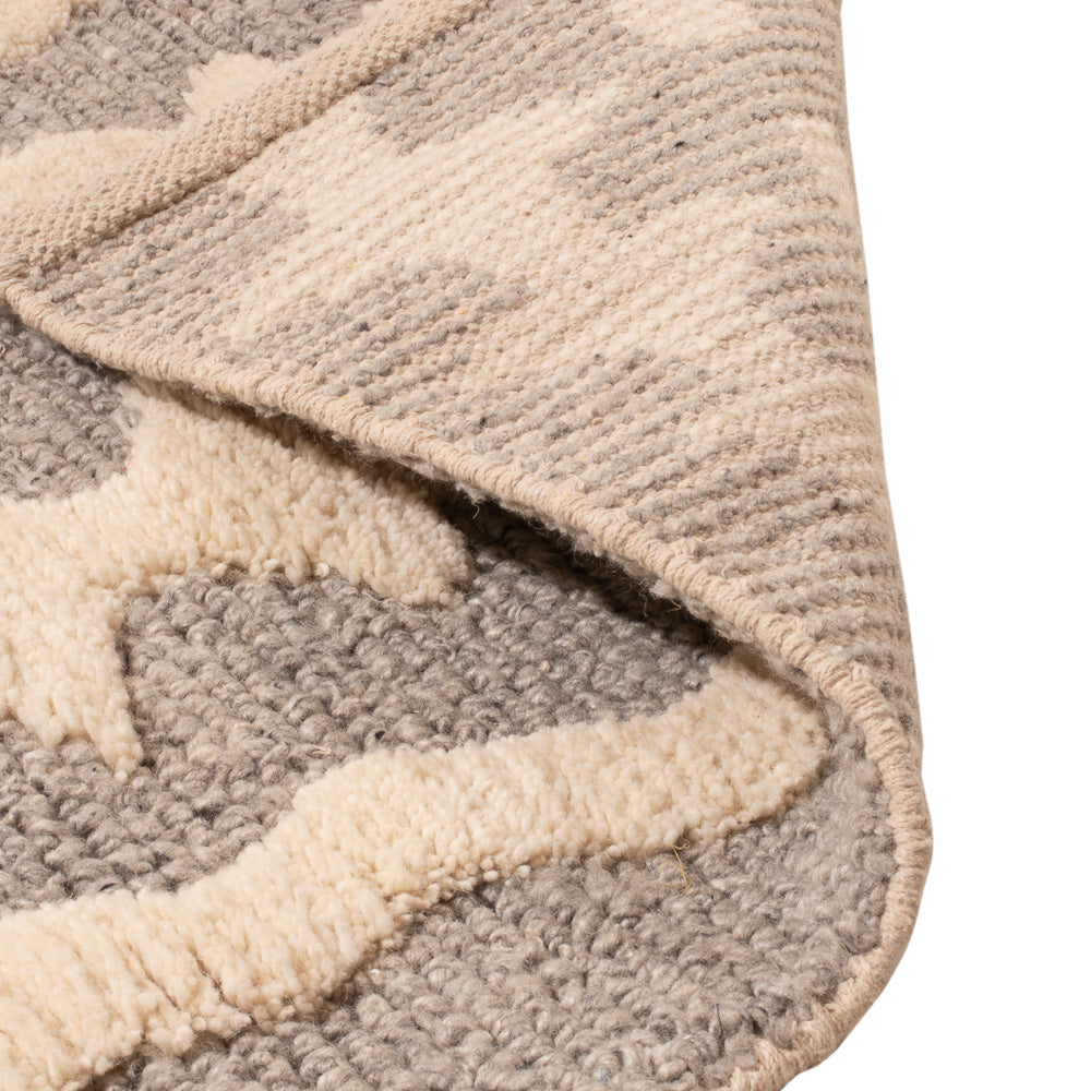 Dywan wełniany - 90 x 60 cm - beżowy