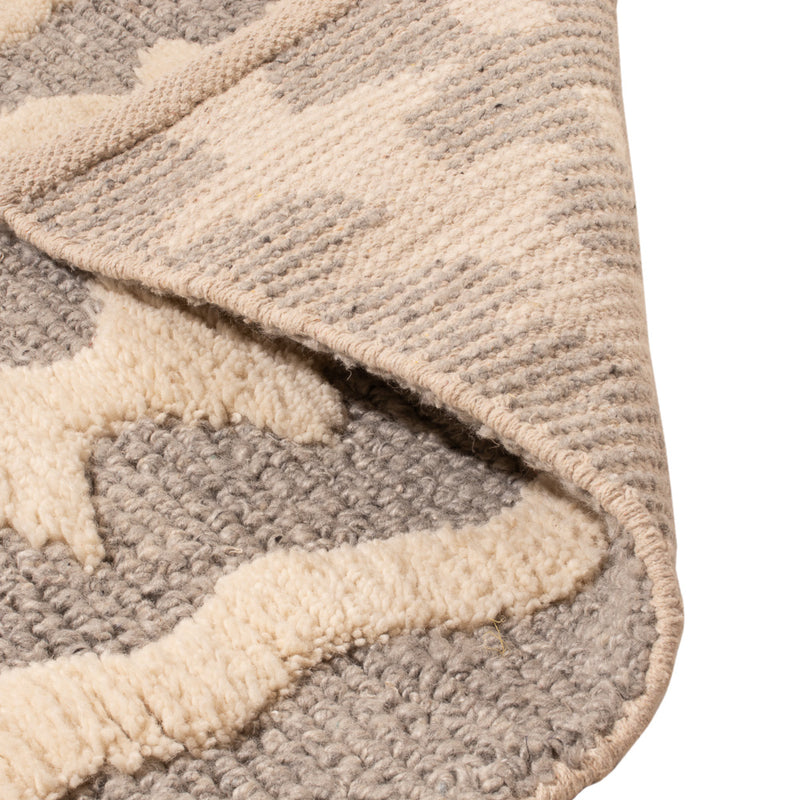 Dywan wełniany - 90 x 60 cm - beżowy