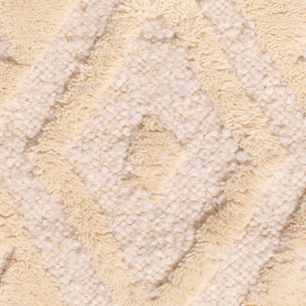 Dywan wełniany - 90 x 60 cm - beżowy