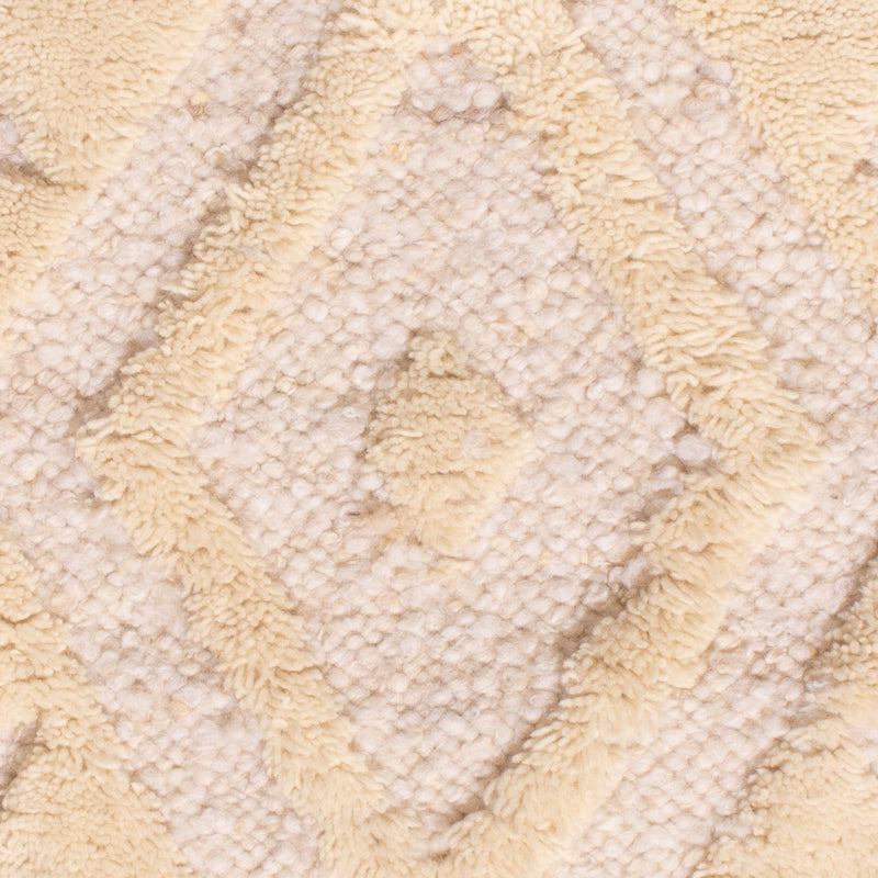 Dywan wełniany - 90 x 60 cm - beżowy