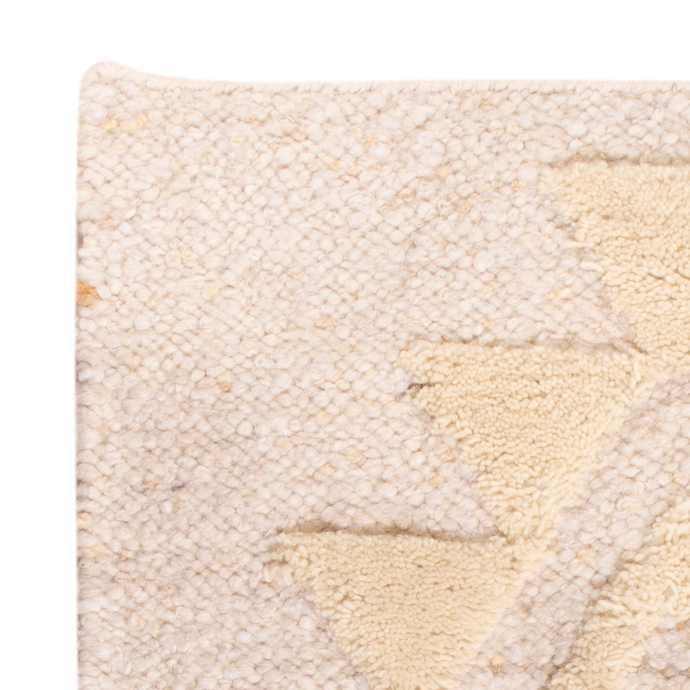 Dywan wełniany - 90 x 60 cm - beżowy