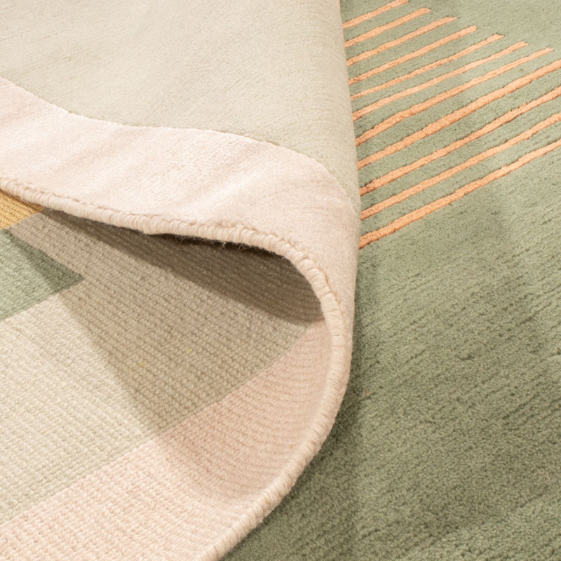 Designerski dywan - 243 x 167 cm - zielona