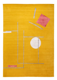 Designerski dywan - 242 x 171 cm - złoto