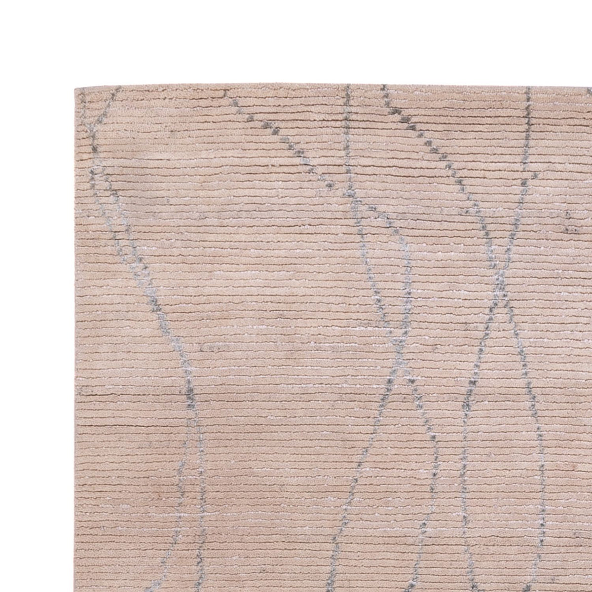 Designerski dywan - 236 x 176 cm - beżowy