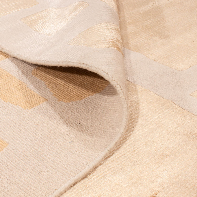 Designerski dywan - 240 x 176 cm - beżowy