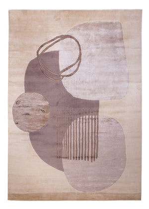 Designerski dywan - 244 x 164 cm - srebrny