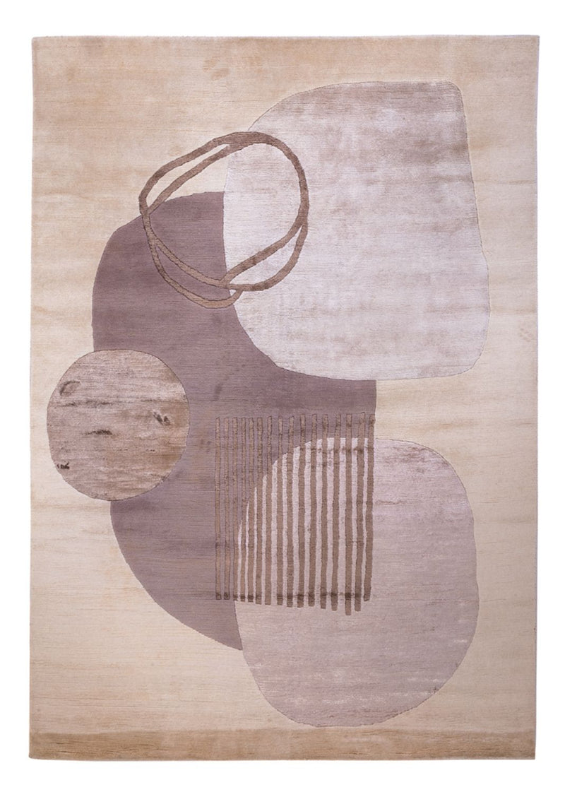 Designerski dywan - 244 x 164 cm - srebrny