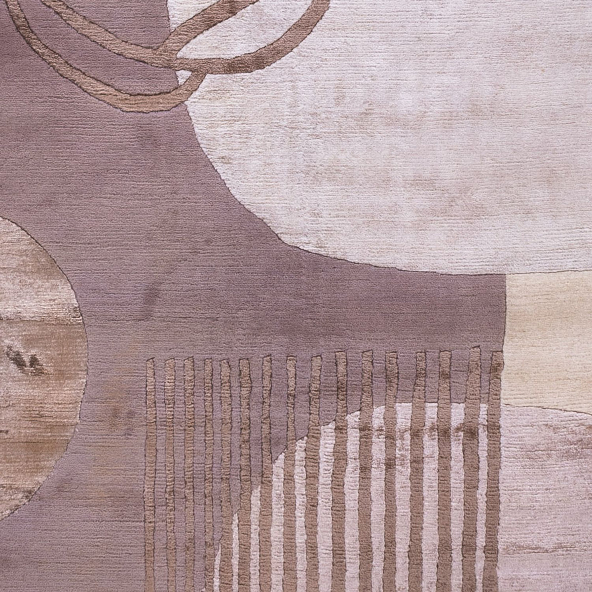 Designerski dywan - 244 x 164 cm - srebrny