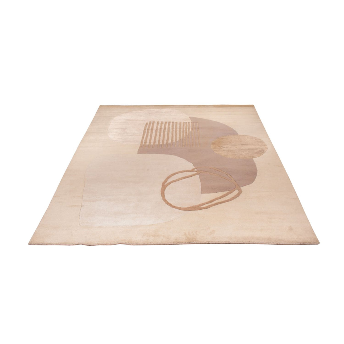 Designerski dywan - 244 x 164 cm - srebrny