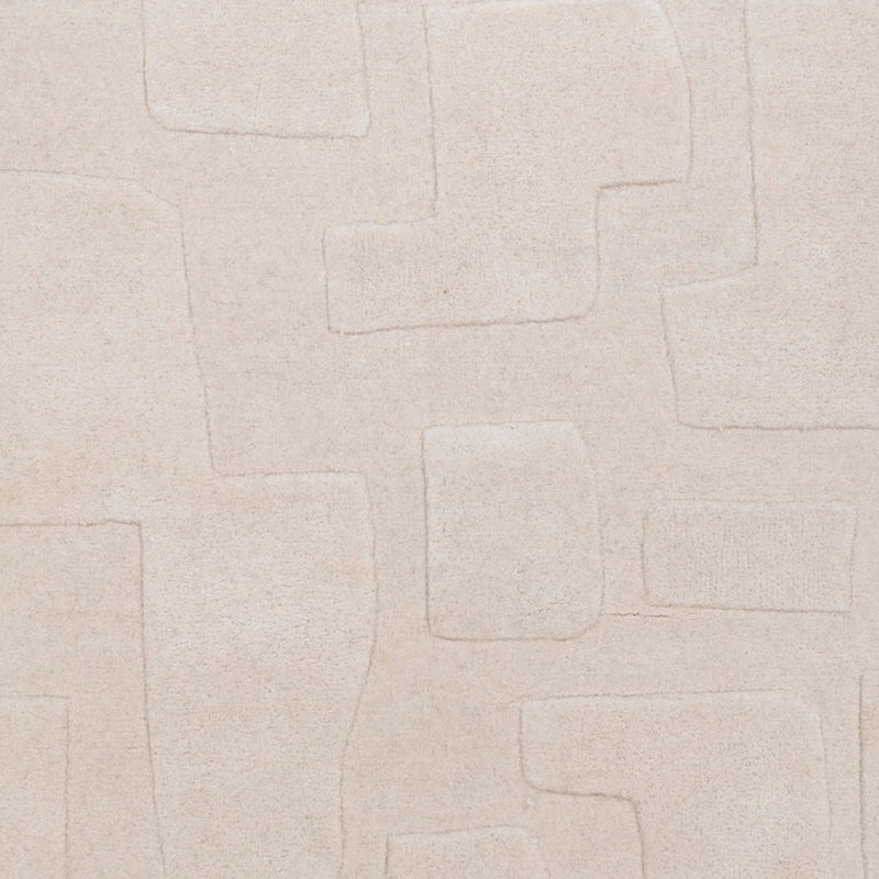 Designerski dywan - 200 x 140 cm - beżowy