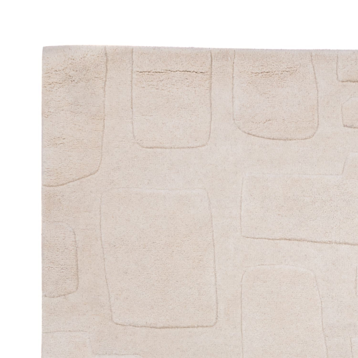 Designerski dywan - 200 x 140 cm - beżowy