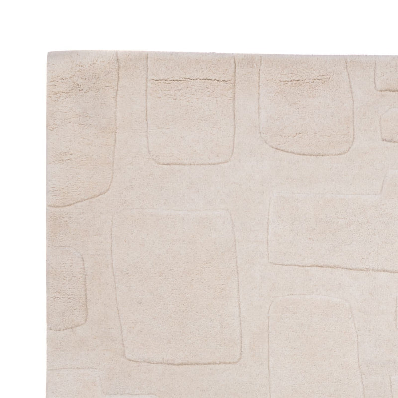 Designerski dywan - 200 x 140 cm - beżowy