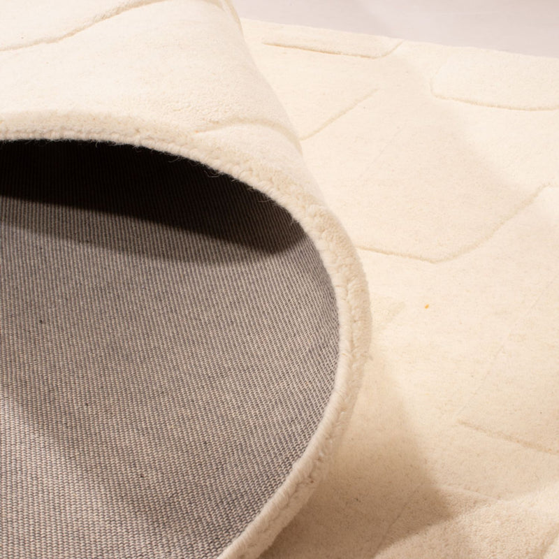 Designerski dywan - 200 x 140 cm - beżowy