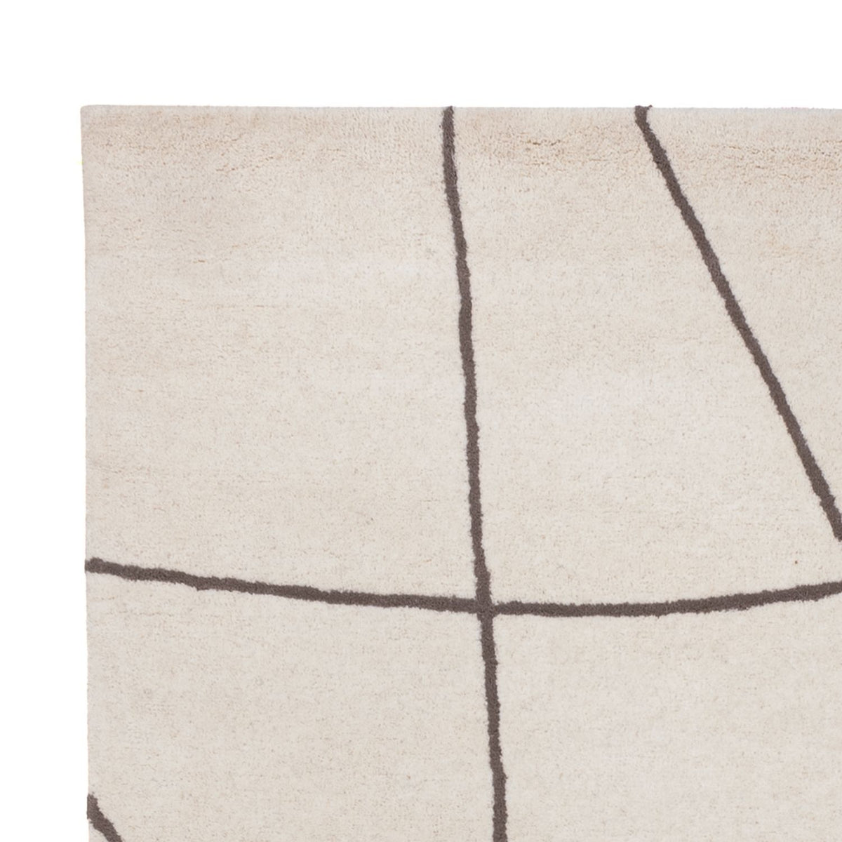 Dywan wełniany - 200 x 140 cm - beżowy