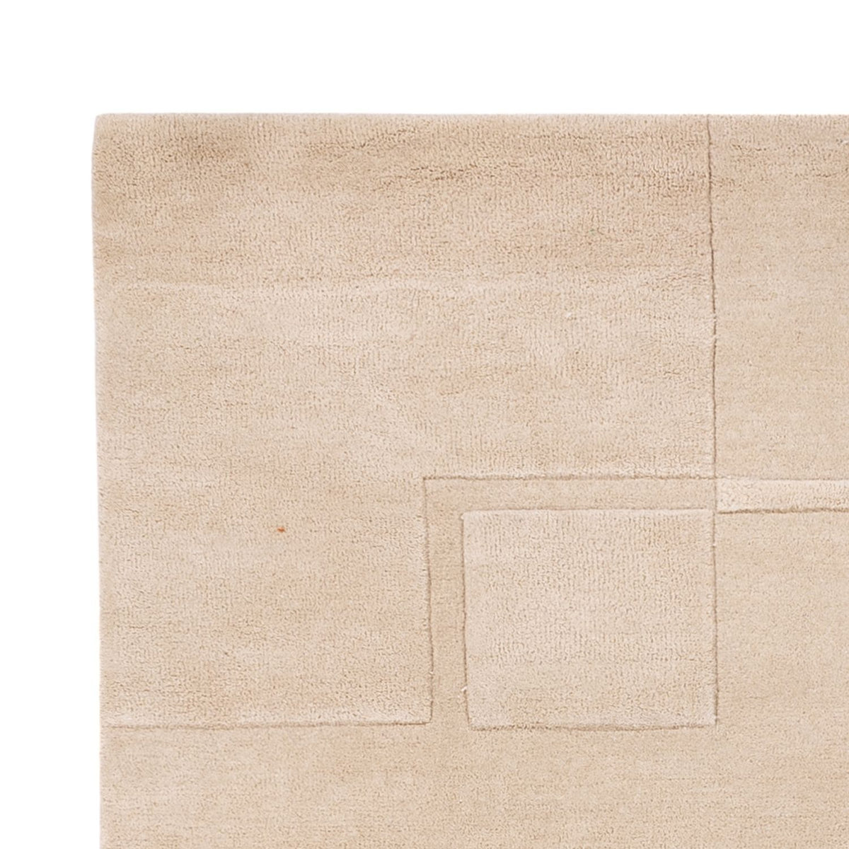 Dywan wełniany - 200 x 140 cm - beżowy