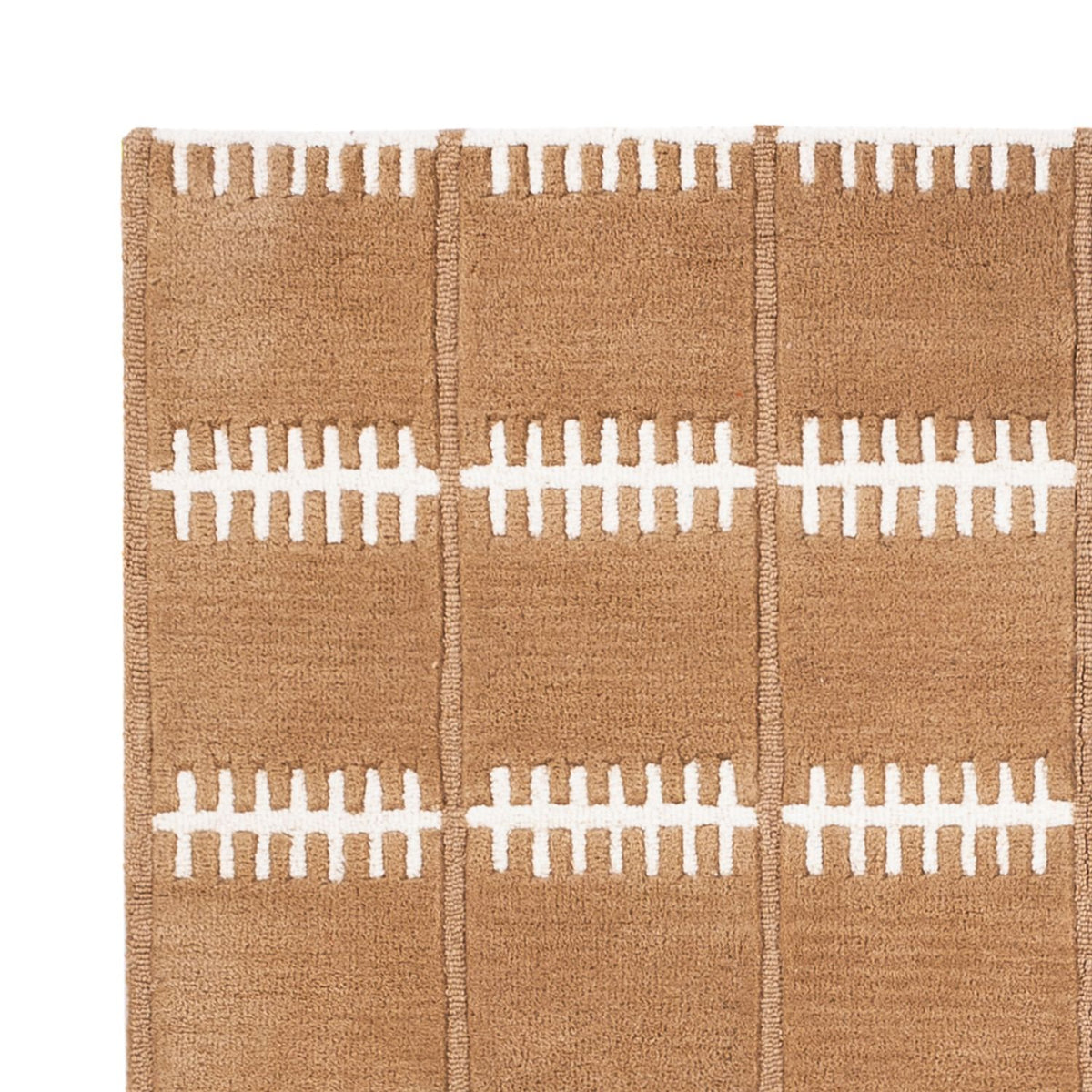 Dywan wełniany - 200 x 140 cm - brązowy