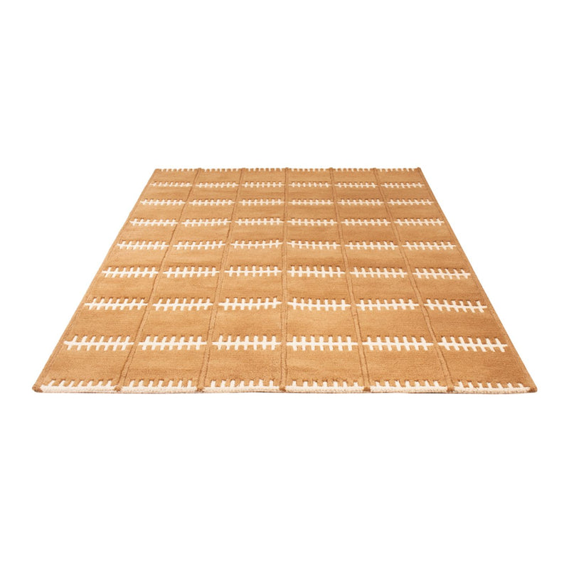 Dywan wełniany - 200 x 140 cm - brązowy