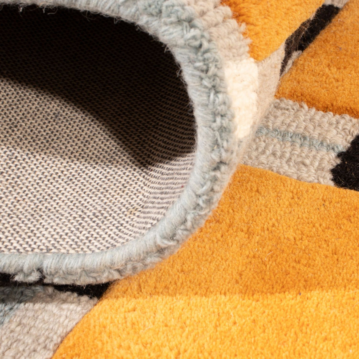 Designerski dywan - 200 x 140 cm - złoto