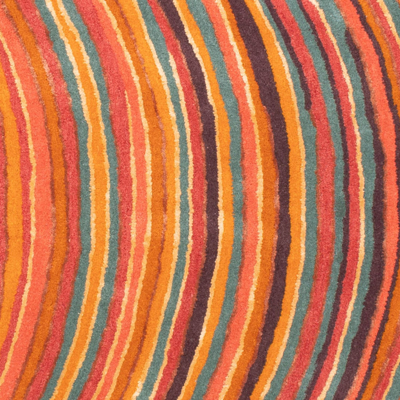 Designerski dywan owalny  - 200 x 140 cm - wielokolorowy