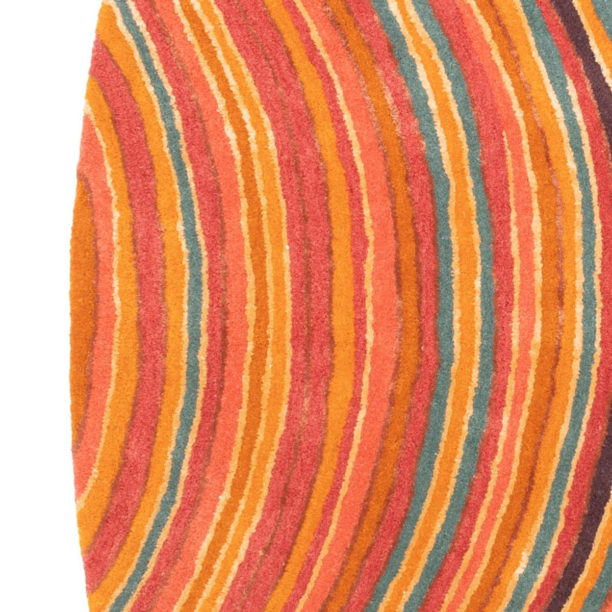 Designerski dywan owalny  - 200 x 140 cm - wielokolorowy