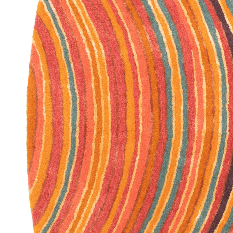 Designerski dywan owalny  - 200 x 140 cm - wielokolorowy