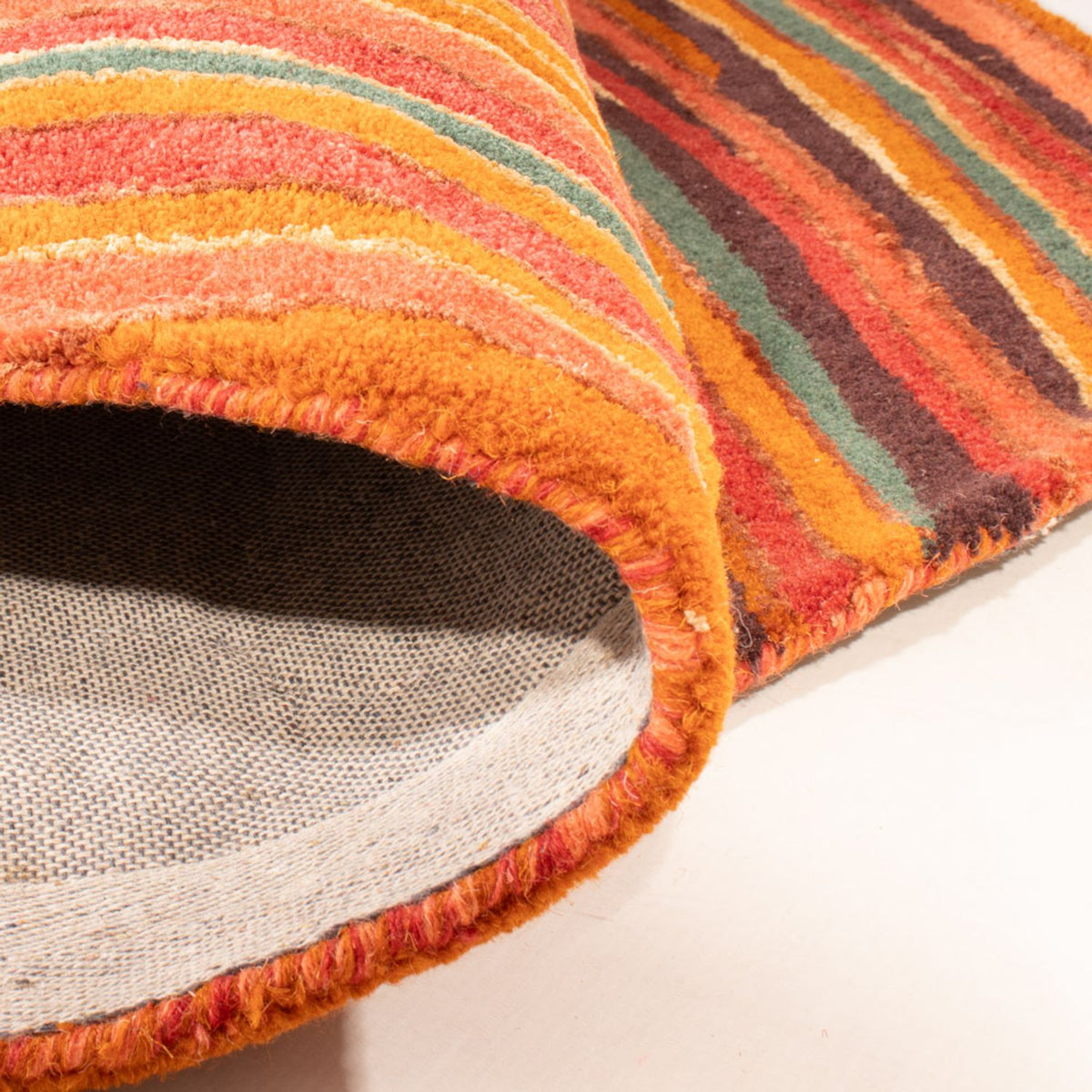 Designerski dywan owalny  - 200 x 140 cm - wielokolorowy