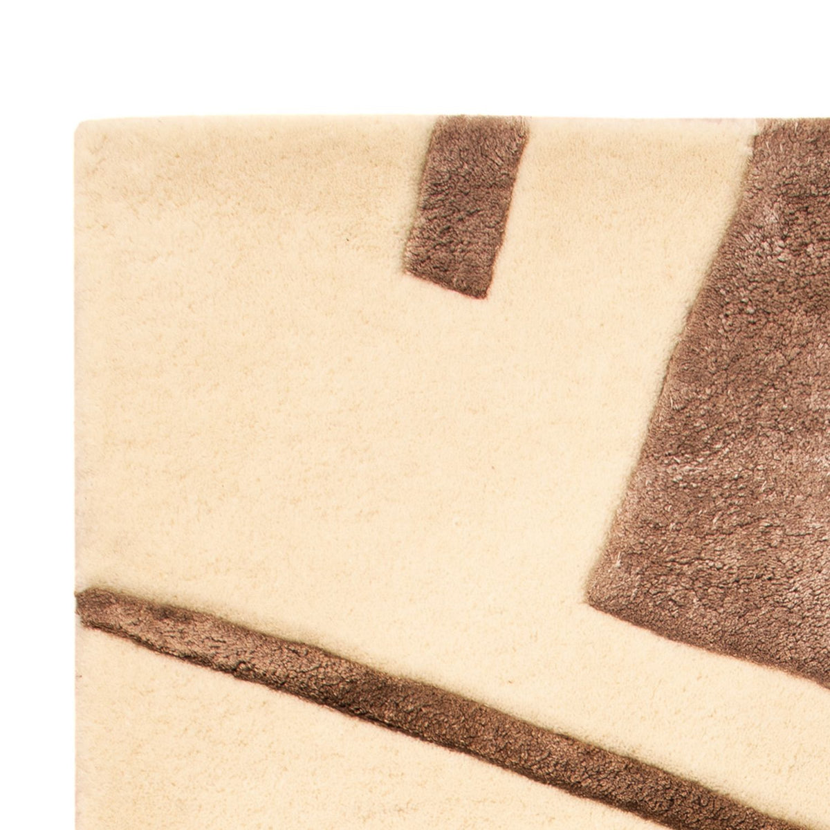 Designerski dywan - 90 x 60 cm - kremowy