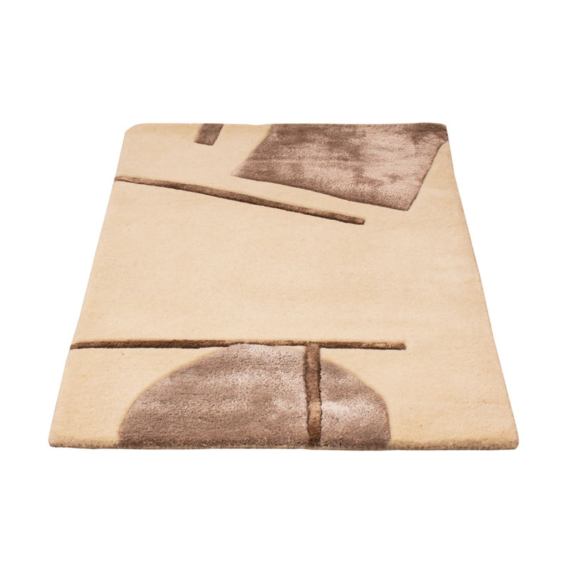 Designerski dywan - 90 x 60 cm - kremowy