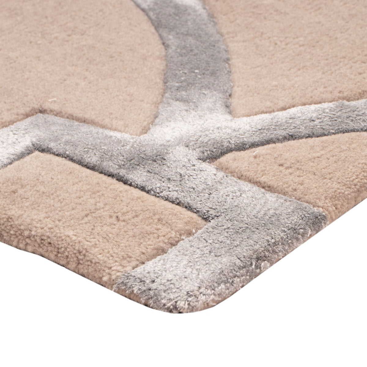 Designerski dywan - 90 x 60 cm - srebrny