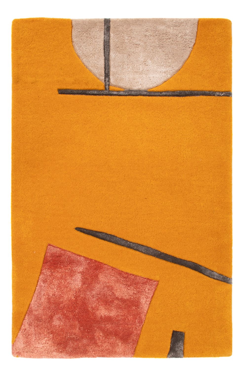 Designerski dywan - 90 x 60 cm - złoto