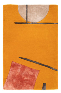 Designerski dywan - 90 x 60 cm - złoto