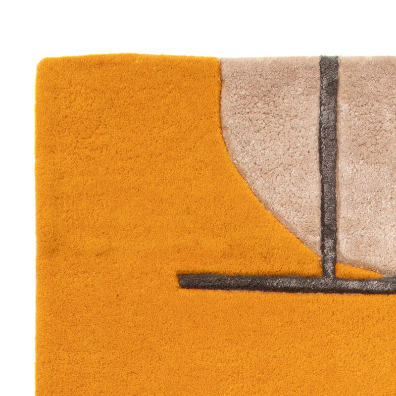 Designerski dywan - 90 x 60 cm - złoto