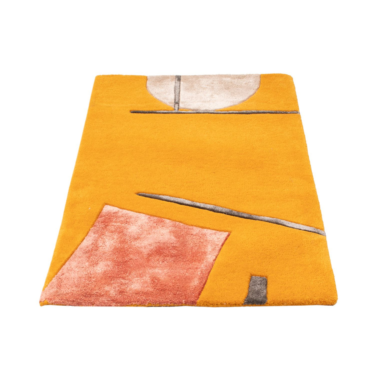 Designerski dywan - 90 x 60 cm - złoto