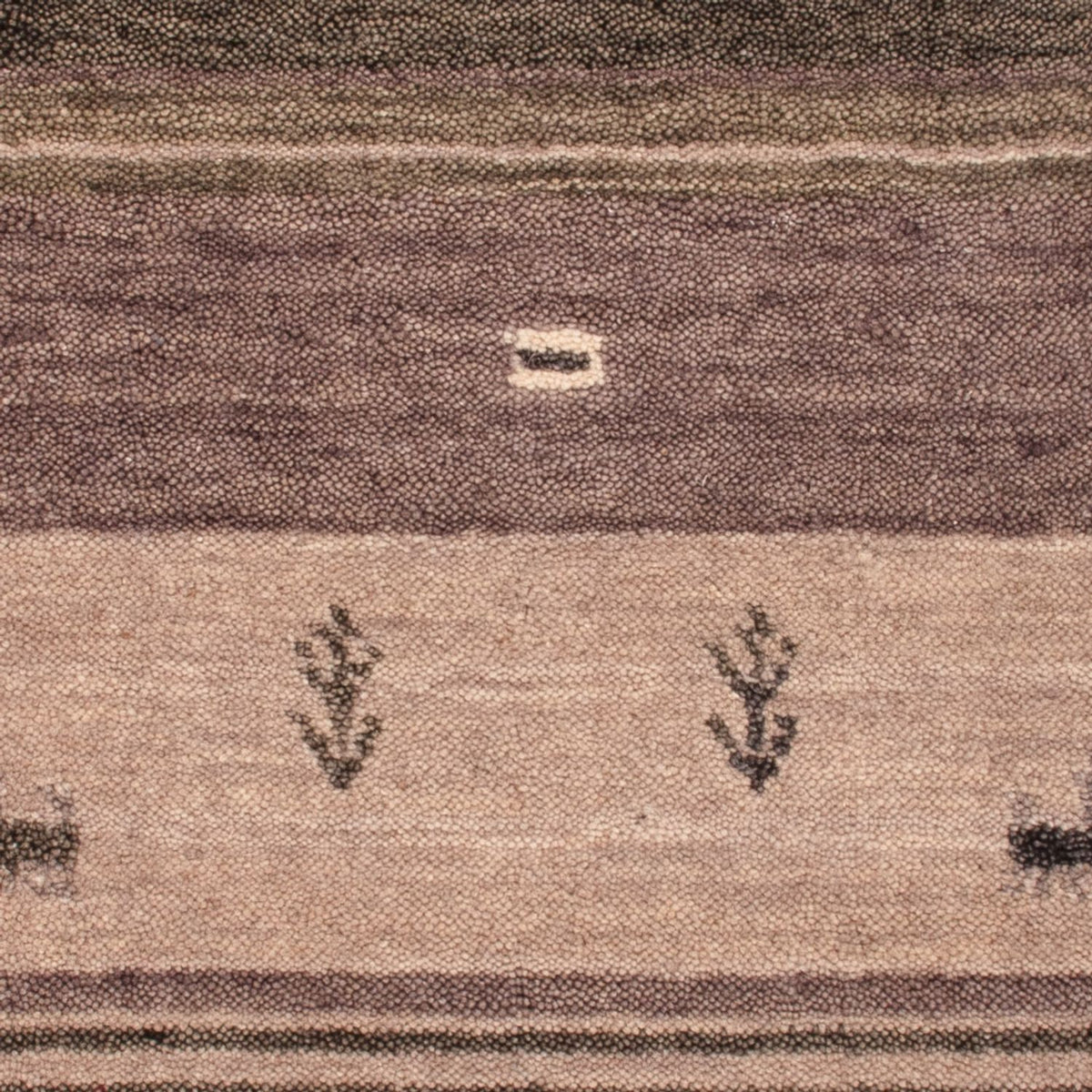 Dywan Gabbeh - Miękki - 90 x 60 cm - srebrny