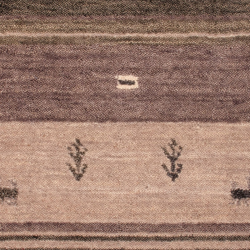 Dywan Gabbeh - Miękki - 90 x 60 cm - srebrny