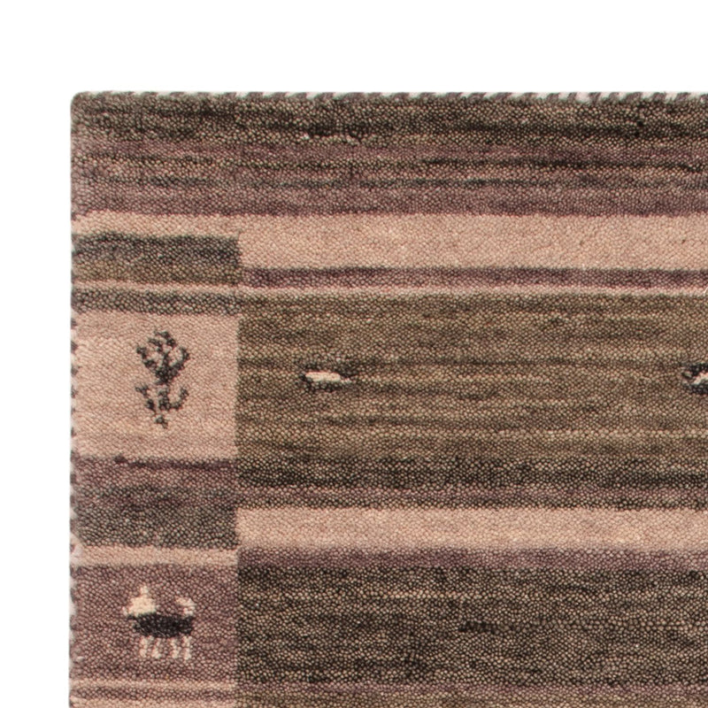 Dywan Gabbeh - Miękki - 90 x 60 cm - srebrny