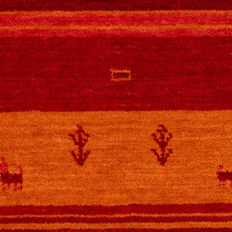 Dywan Gabbeh - Miękki - 90 x 60 cm - czerwony