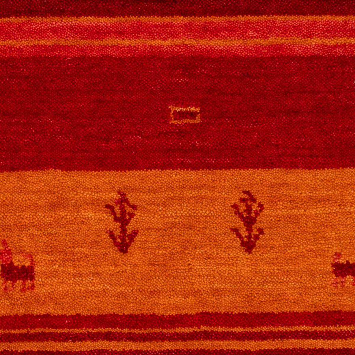 Dywan Gabbeh - Miękki - 90 x 60 cm - czerwony