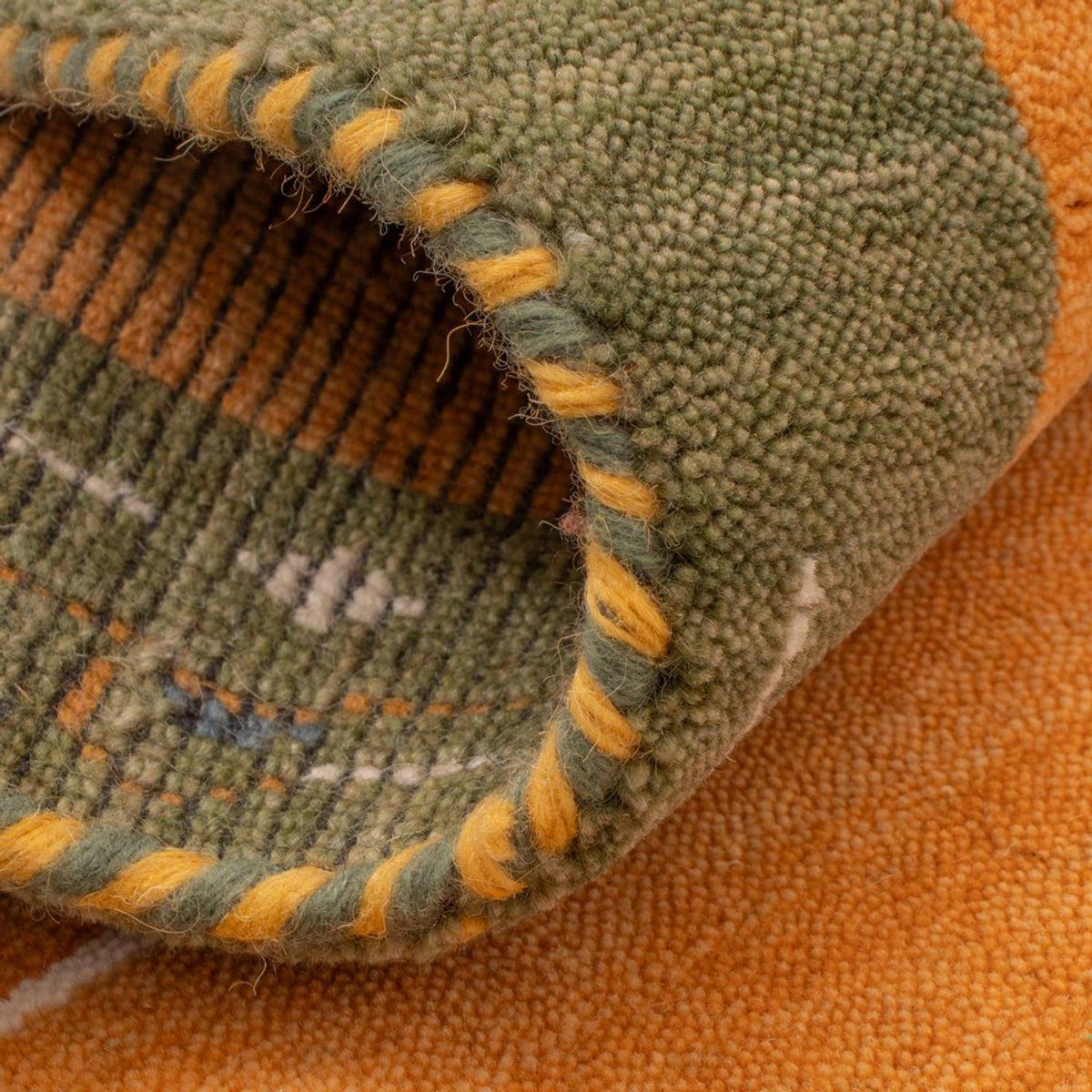 Dywan Gabbeh - Miękki - 90 x 60 cm - pomarańczowy