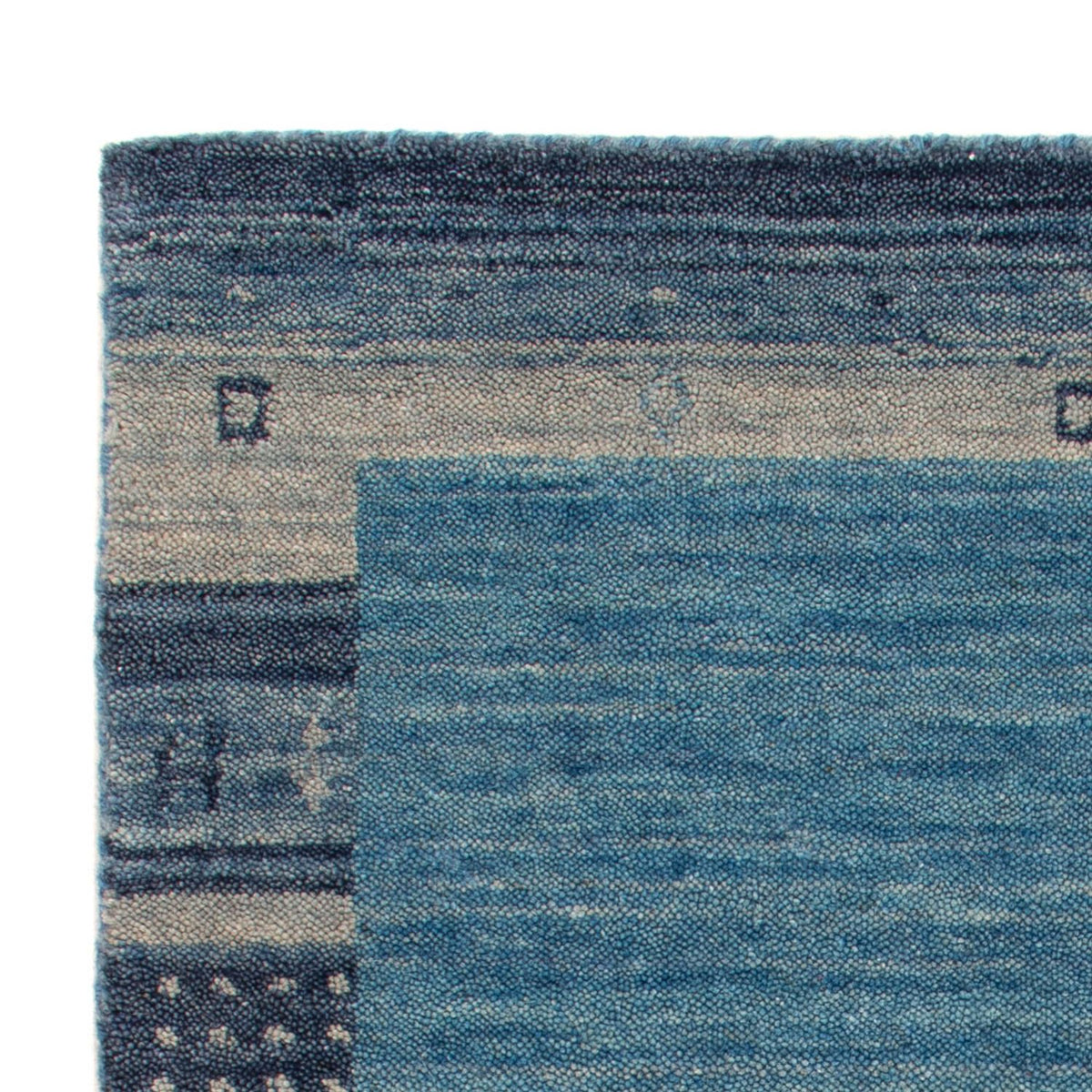 Dywan Gabbeh - Miękki - 90 x 60 cm - niebieski