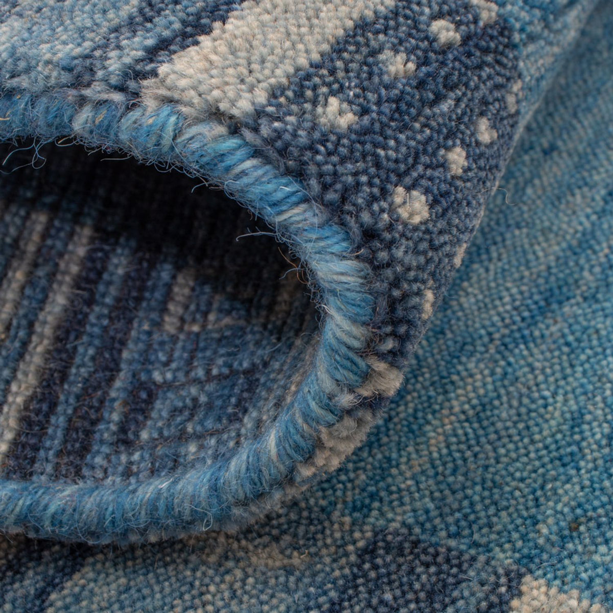 Dywan Gabbeh - Miękki - 90 x 60 cm - niebieski