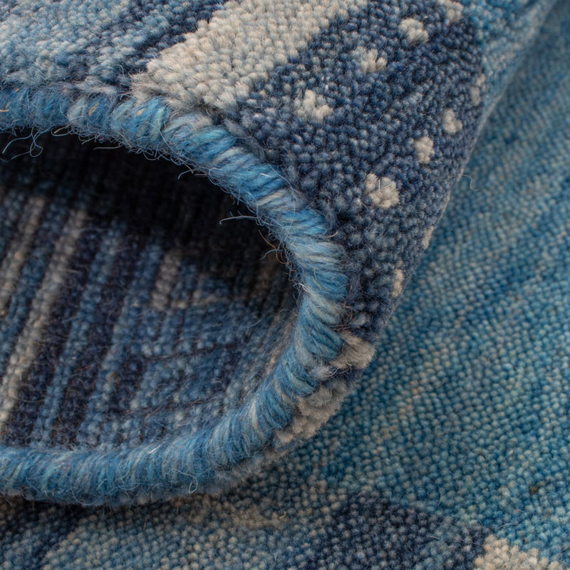 Dywan Gabbeh - Miękki - 90 x 60 cm - niebieski