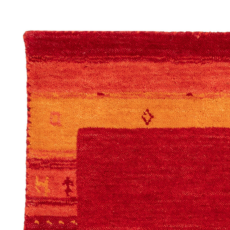 Dywan Gabbeh - Miękki - 90 x 60 cm - czerwony