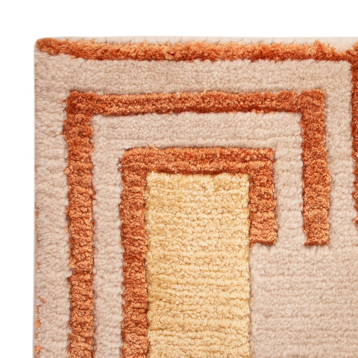 Designerski dywan kwadratowy  - 30 x 30 cm - zielona