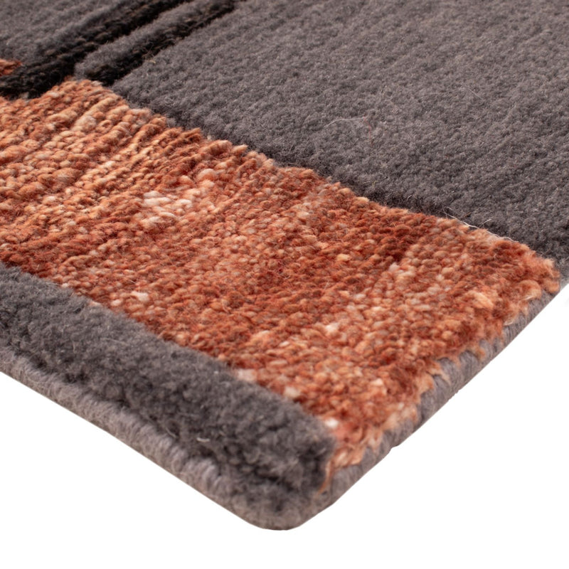 Designerski dywan kwadratowy  - 30 x 30 cm - szary