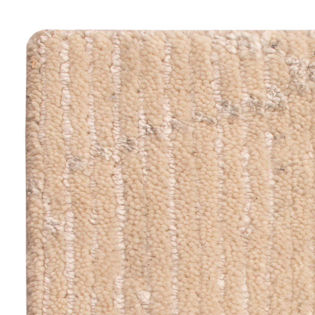 Designerski dywan kwadratowy  - 30 x 30 cm - naturalna biel