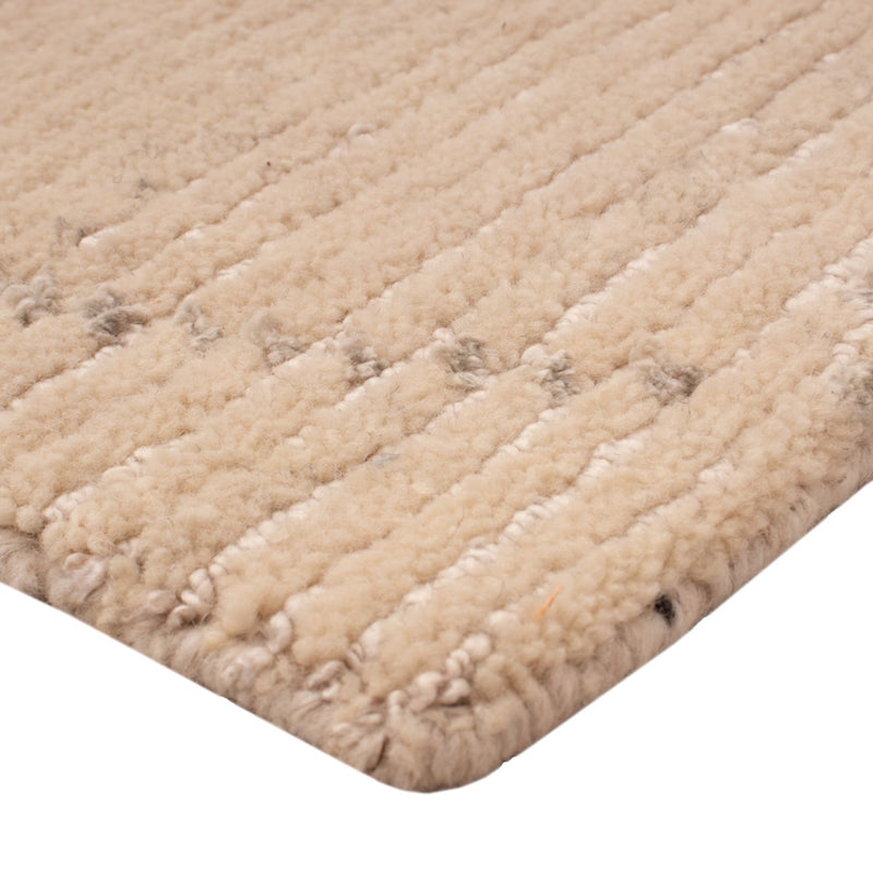 Designerski dywan kwadratowy  - 30 x 30 cm - naturalna biel