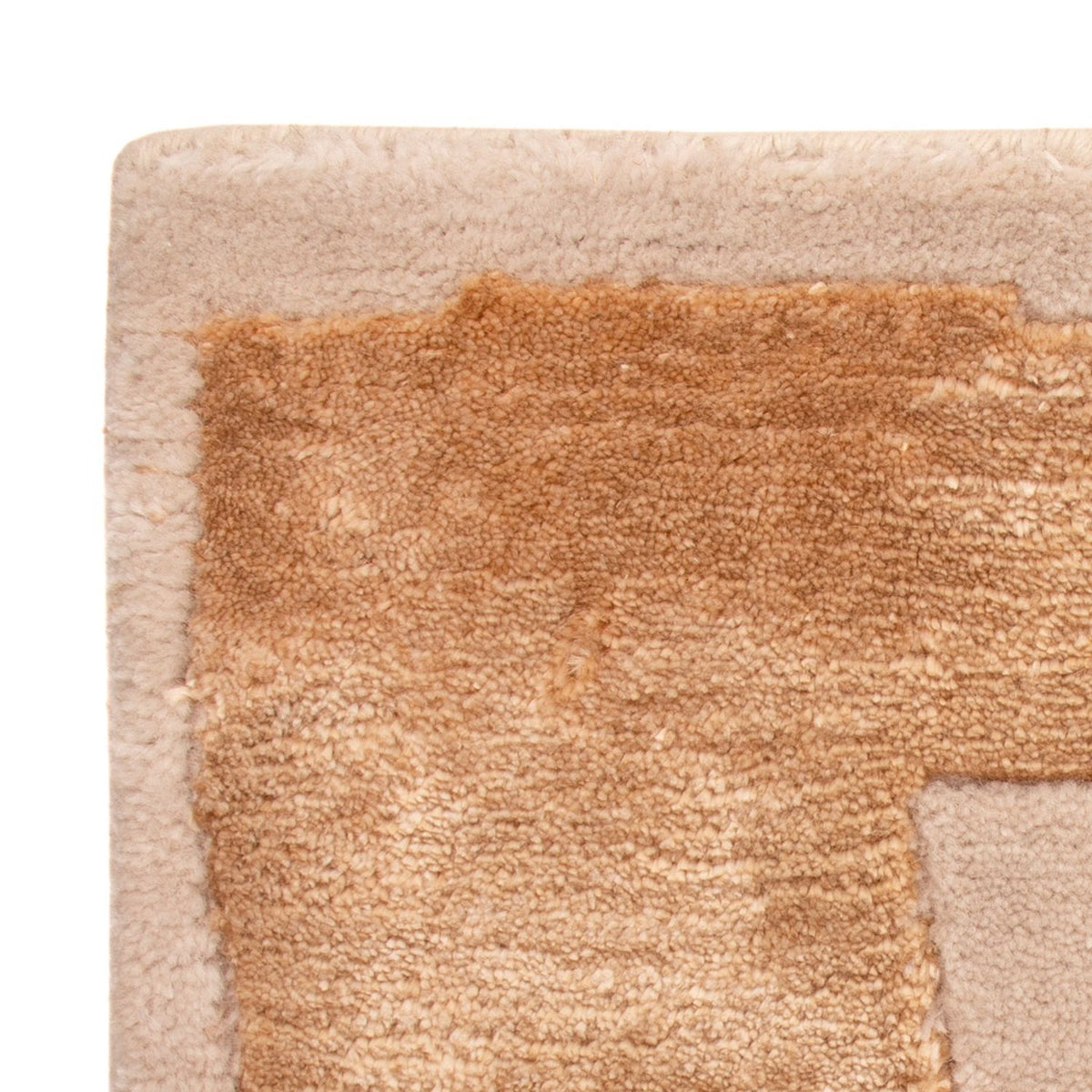 Designerski dywan kwadratowy  - 30 x 30 cm - złoto scala