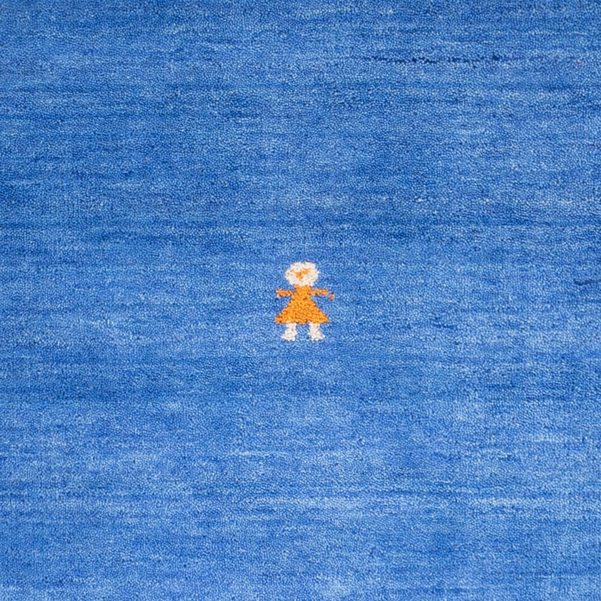 Dywan Gabbeh - Miękki kwadratowy  - 150 x 150 cm - niebieski