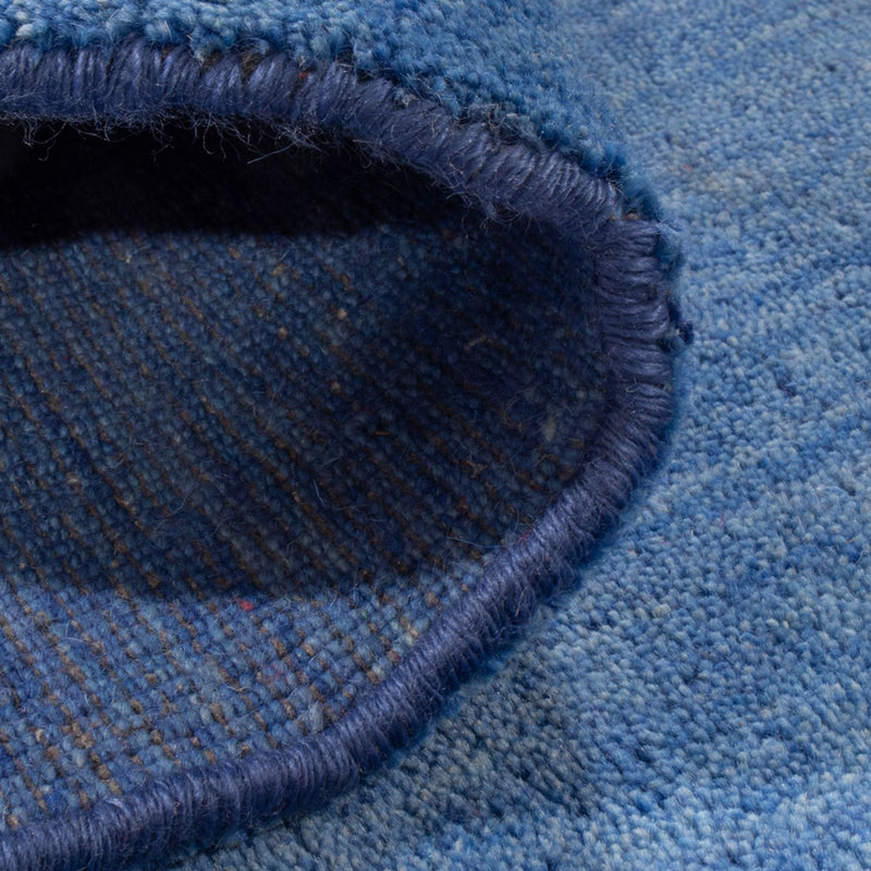 Dywan Gabbeh - Miękki kwadratowy  - 150 x 150 cm - niebieski